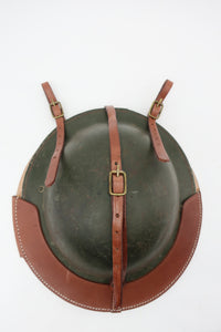 WWI WW2 British Brodie leather Helmet Carrier