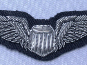 Bullion Pilot Wing Insignia