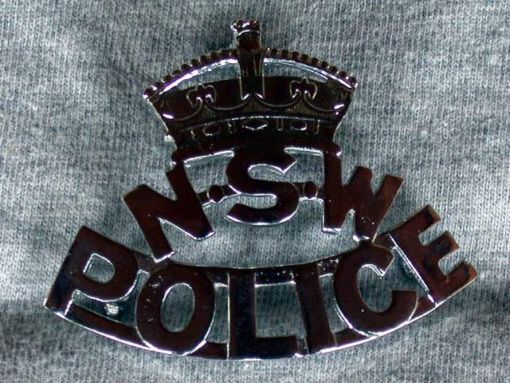 NSW Queens Crown Police Cap Badge